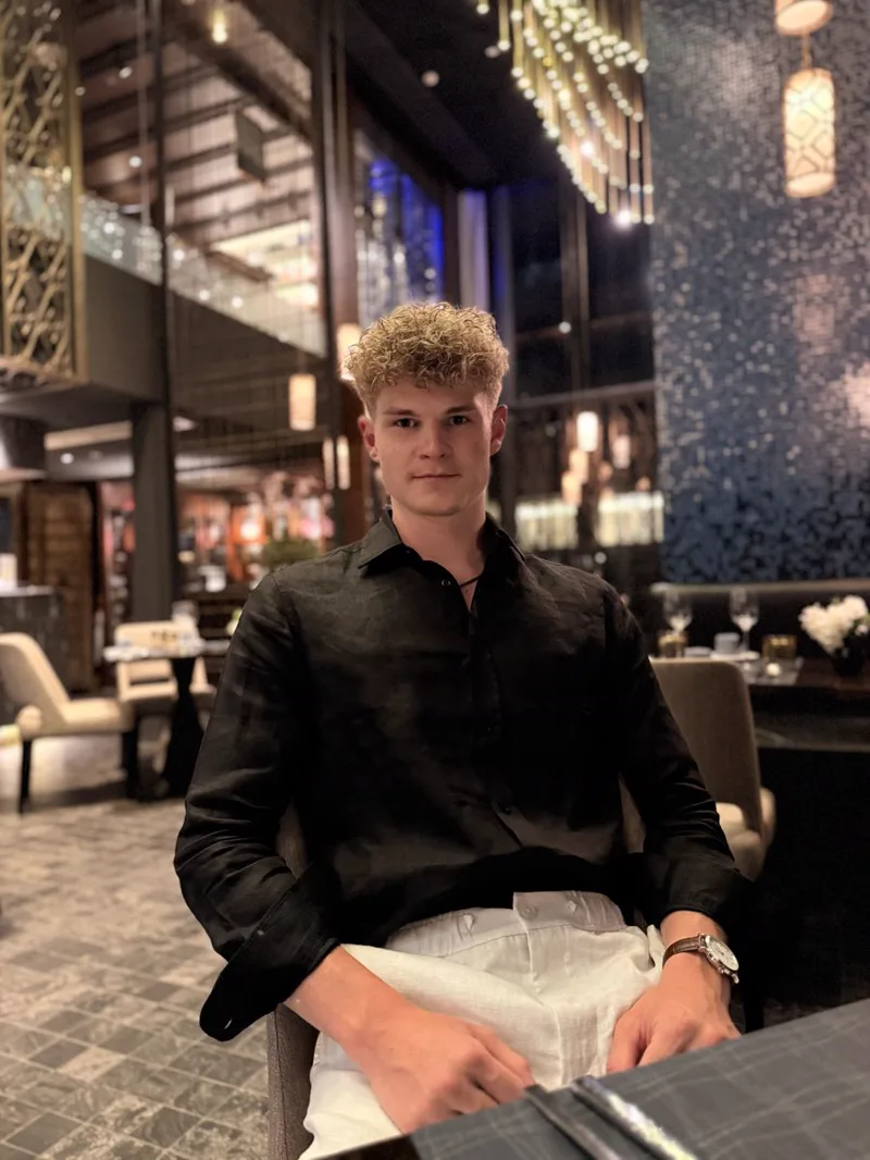 Mike im Restaurant