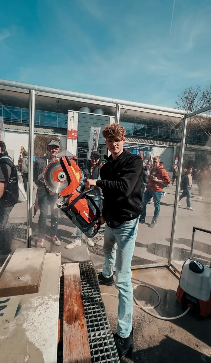 Mike auf der Baumesse
